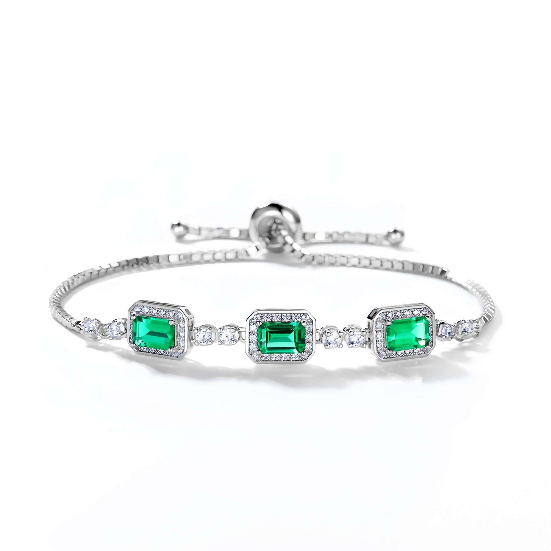 Emerald Cut Engagement Bracelet - Minerva Jewelry