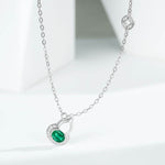 Emerald Necklace with Gourd Pendant - Minerva Jewelry