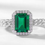 Emerald Ring Eternity - Minerva Jewelry