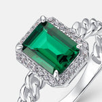 Emerald Ring Eternity - Minerva Jewelry