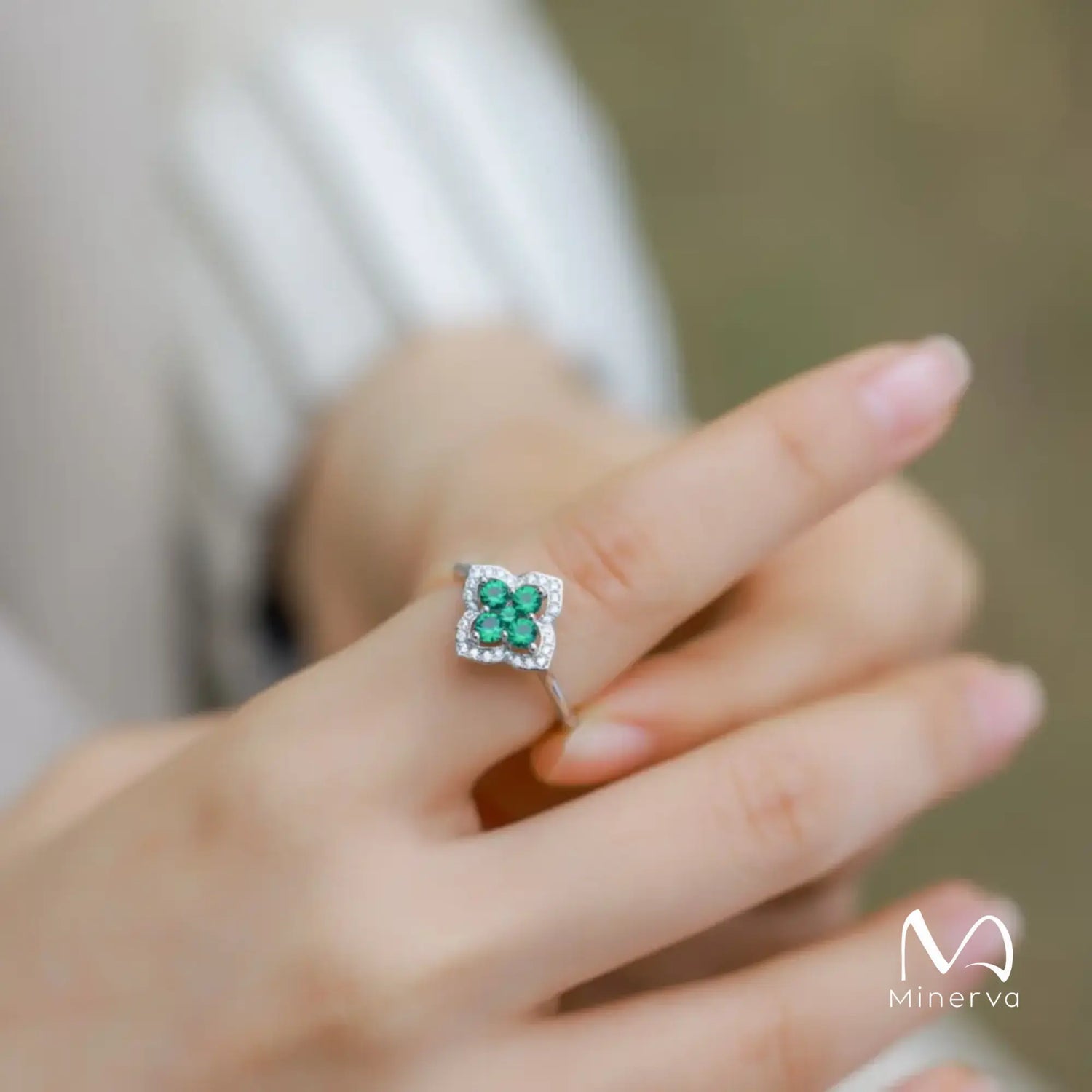 Four-Leaf Clover Ring - Good Luck