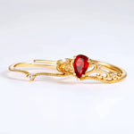 Garnet Ring - Love - Minerva Jewelry