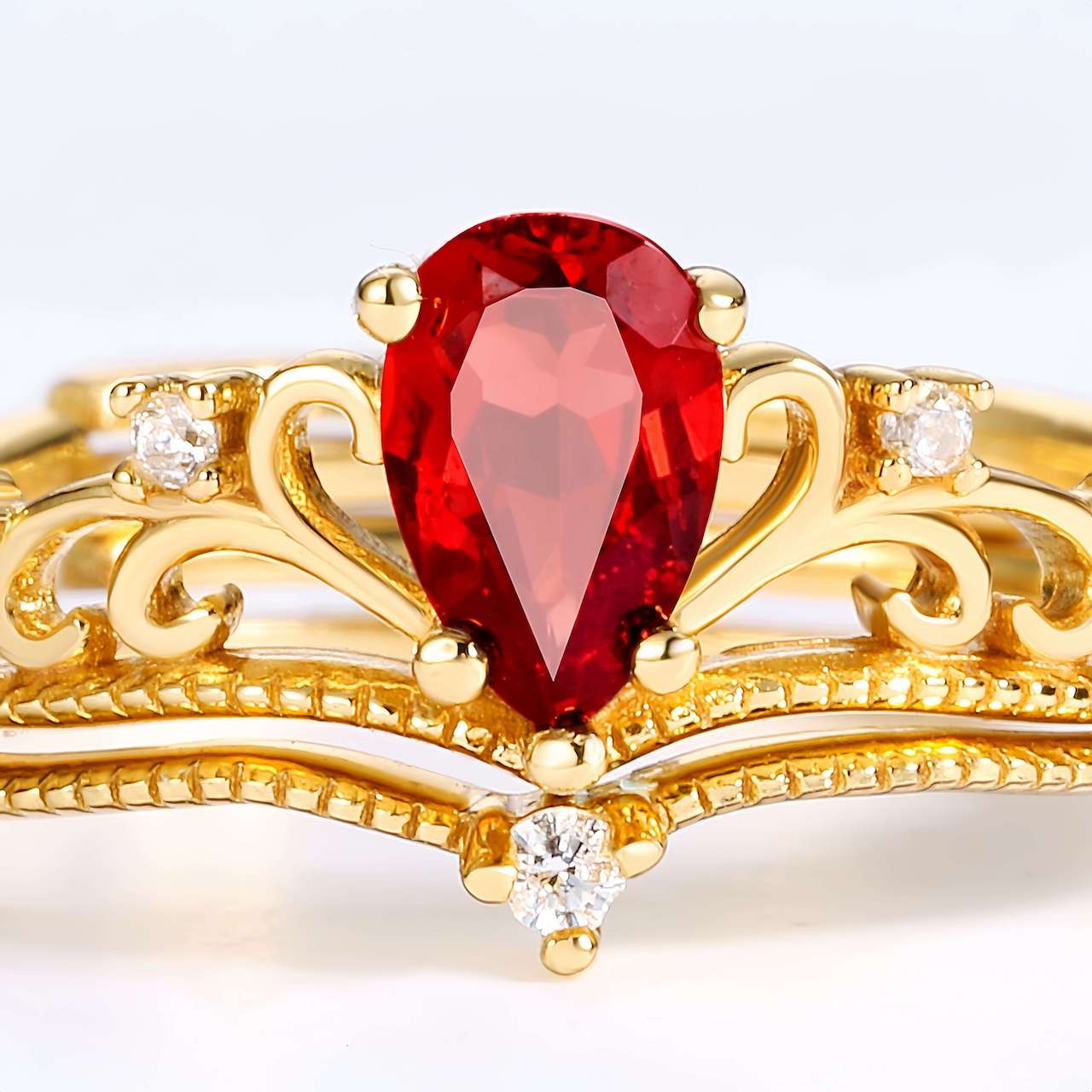 Garnet Ring - Love - Minerva Jewelry