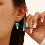 Large Turquoise Earrings - Minerva Jewelry