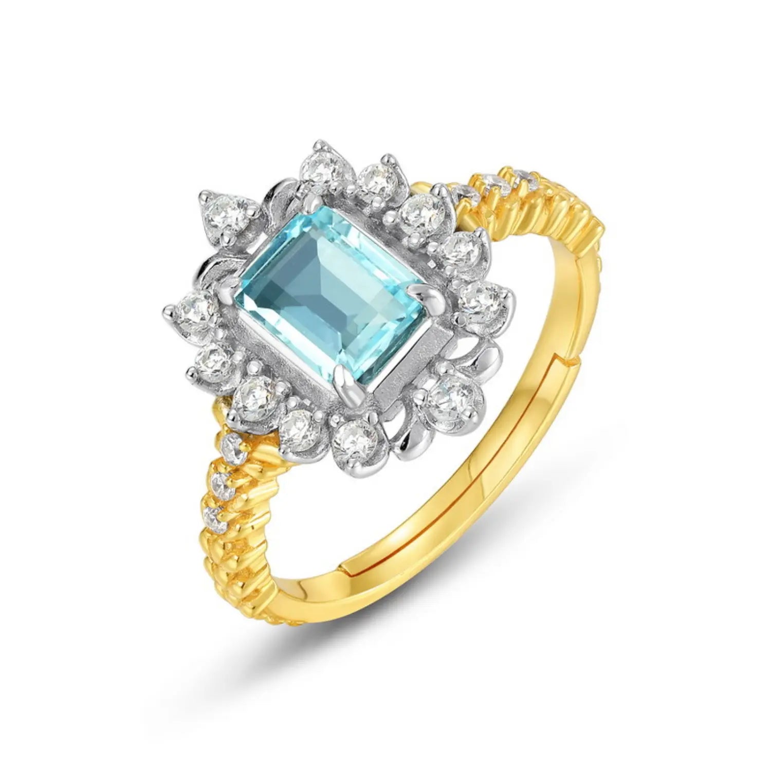 London Blue Topaz Engagement Ring
