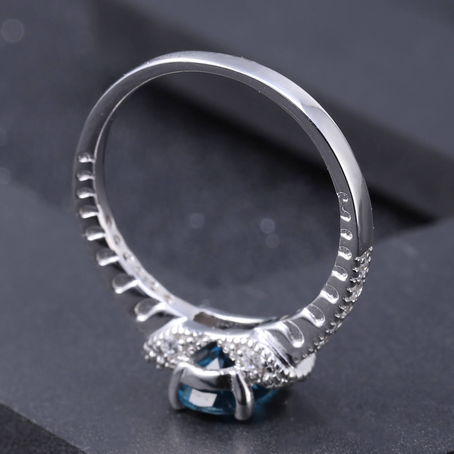 London Blue Topaz Ring - Minerva Jewelry