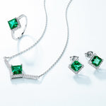 Minerva Unique Emerald Earrings Design - Minerva Jewelry