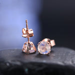 Moonstone Earrings Sumptuousness Studs - Minerva Jewelry