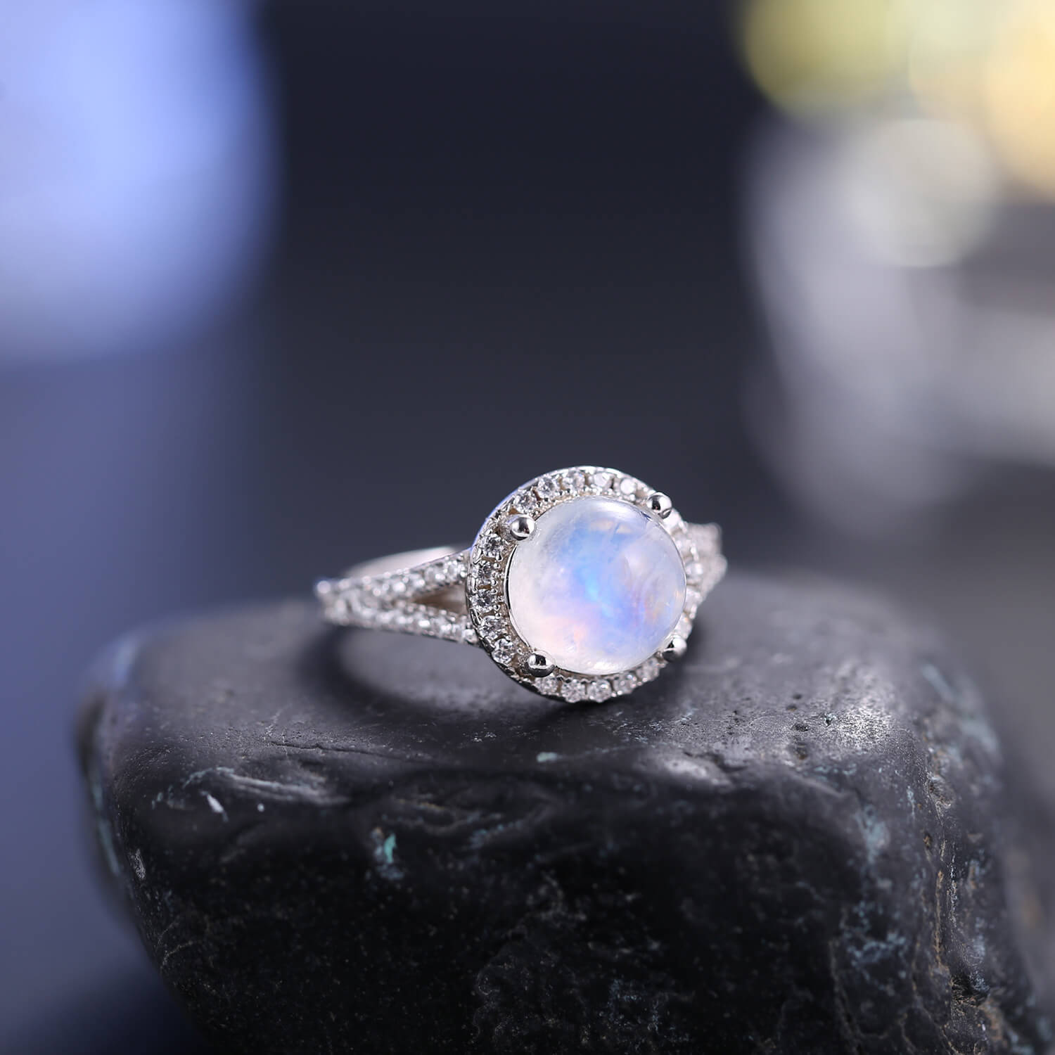 Moonstone Gem Ring - Minerva Jewelry