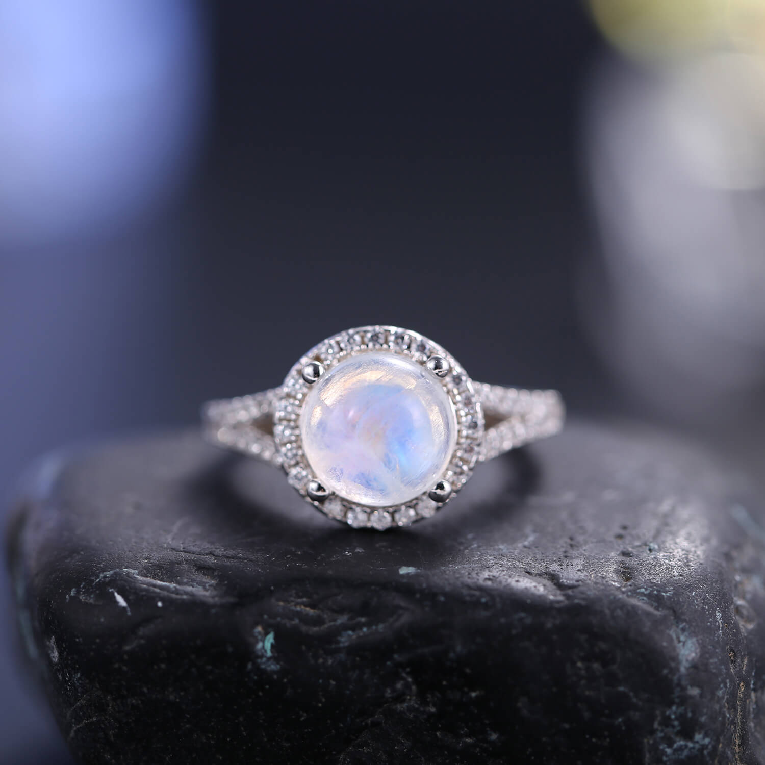 Moonstone Gem Ring - Minerva Jewelry