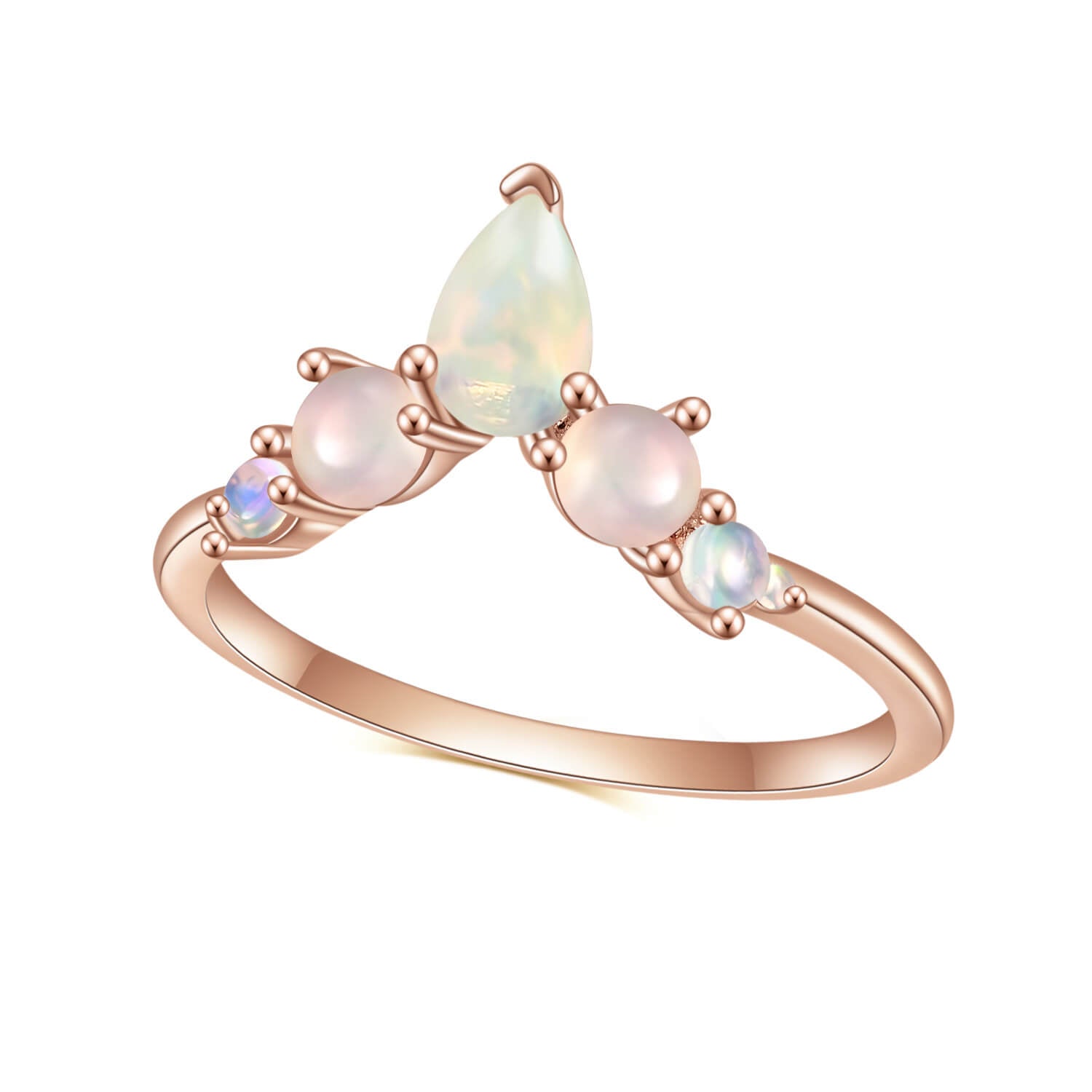 Moonstone Opal Ring - Minerva Jewelry