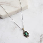 Necklace With Turquoise Pendant - Minerva Jewelry