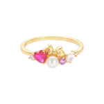 Pearl Ruby Ring - Minerva Jewelry