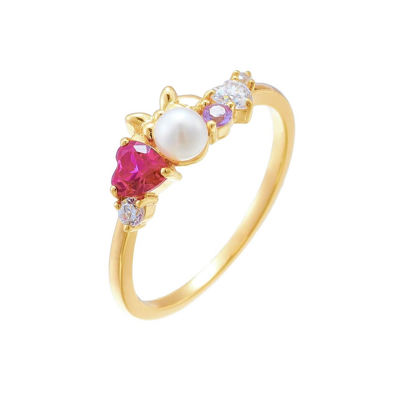 Pearl Ruby Ring - Minerva Jewelry