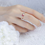 Pearl Ruby Ring - Minerva Jewelry