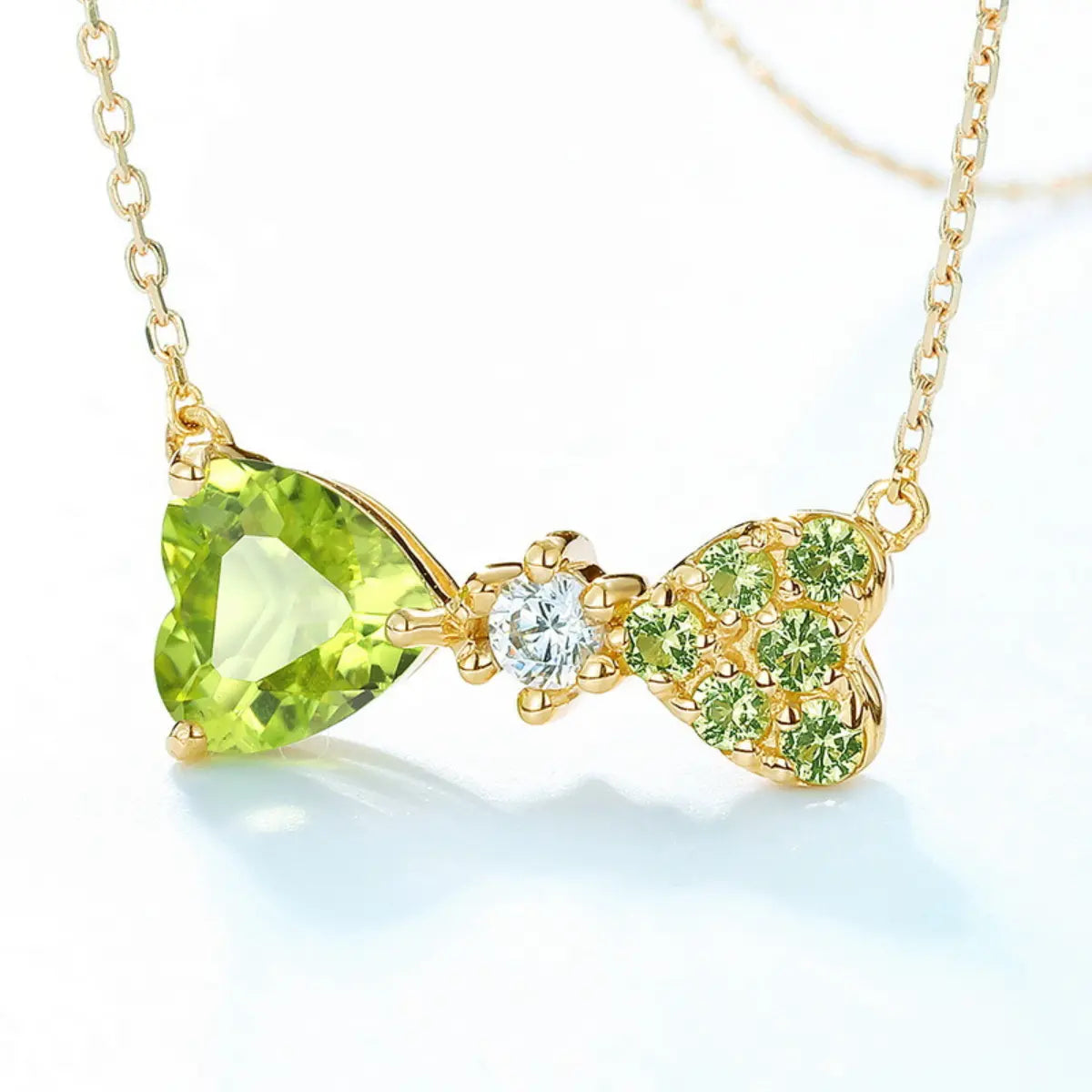 Peridot Gold Necklace - Good Fortune