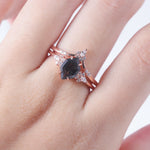 Quartz Ring - Natural Pepper Salt - Minerva Jewelry