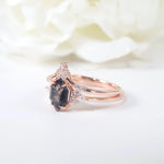 Quartz Ring - Natural Pepper Salt - Minerva Jewelry