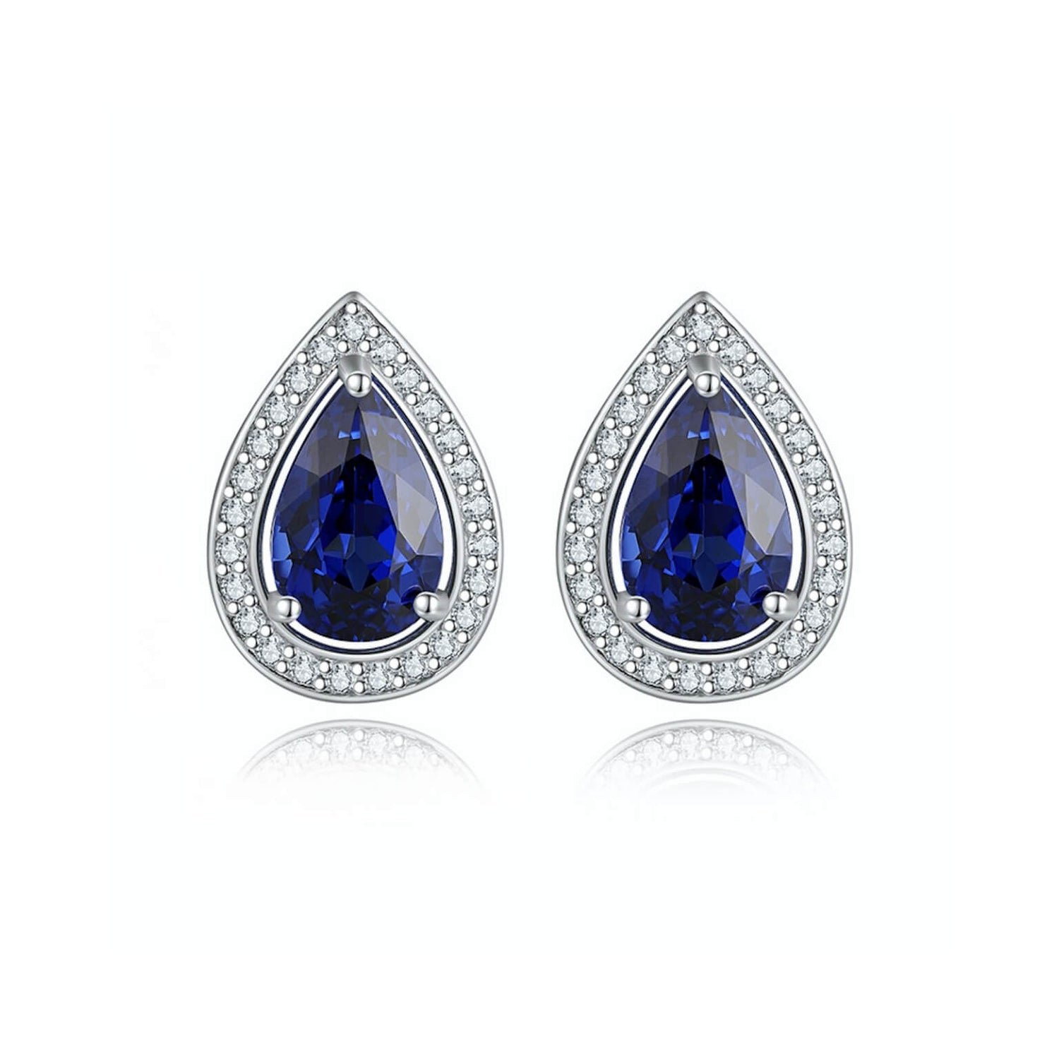 Sapphire Drop Earrings - Minerva Jewelry