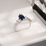 Sapphire Ring Engagement - Minerva Jewelry