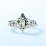 Silver Moss Agate Ring 2024 New Arrival - Minerva Jewelry