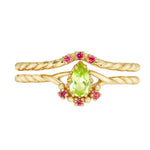 Stacking Peridot Rings - Minerva Jewelry