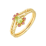 Stacking Peridot Rings - Minerva Jewelry