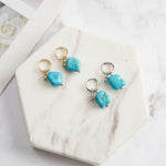 Sterling Silver Turquoise Dangle Earrings - Minerva Jewelry