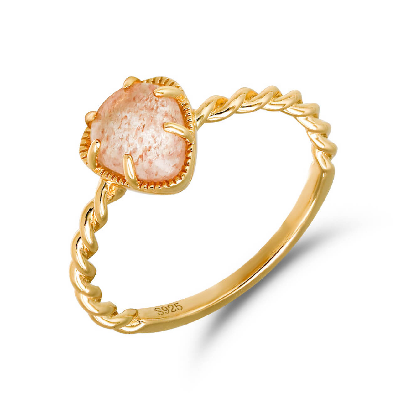 Strawberry Quartz Ring - Minerva Jewelry