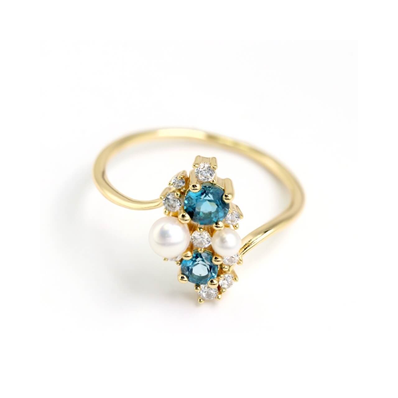 Topaz Engagement Ring - Minerva Jewelry