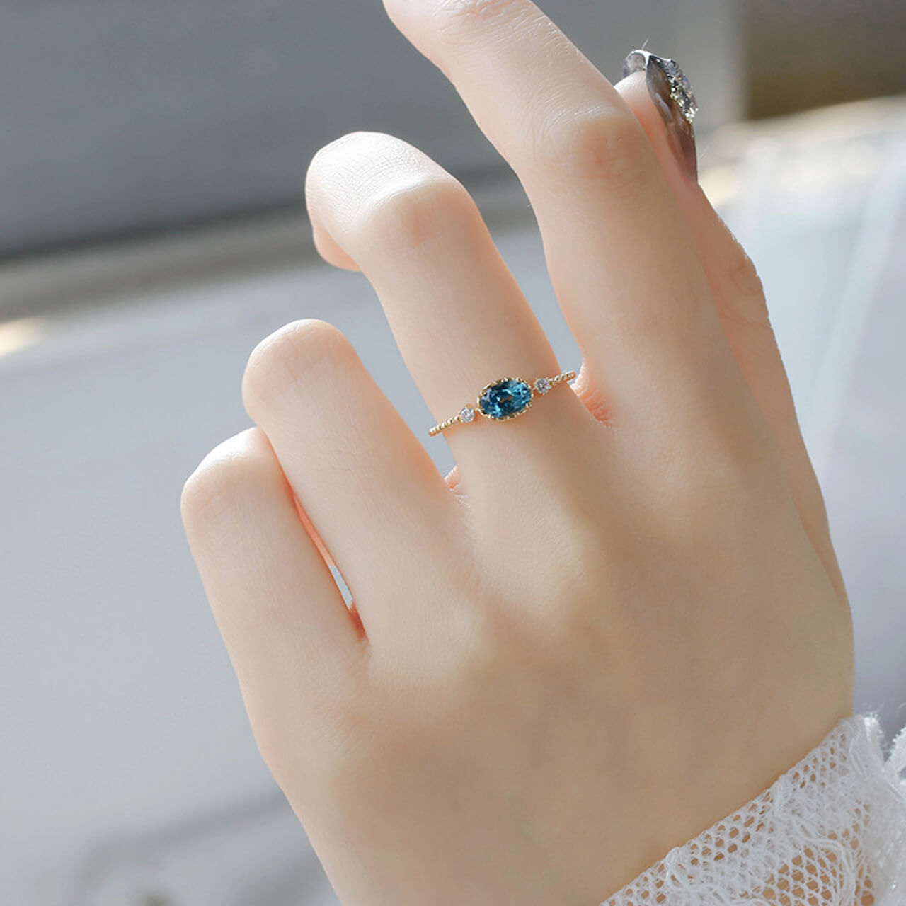 Topaz Ring Blue - Minerva Jewelry