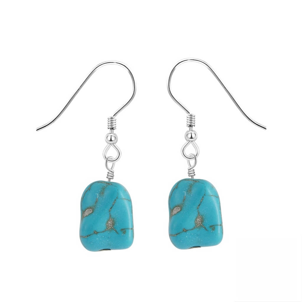 Turquoise Earrings In Gold - Minerva Jewelry