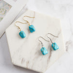 Turquoise Earrings In Gold - Minerva Jewelry