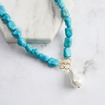 Turquoise Necklace Chunky - Minerva Jewelry