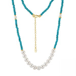 Turquoise Pearl Necklace - Minerva Jewelry