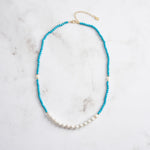 Turquoise Pearl Necklace - Minerva Jewelry