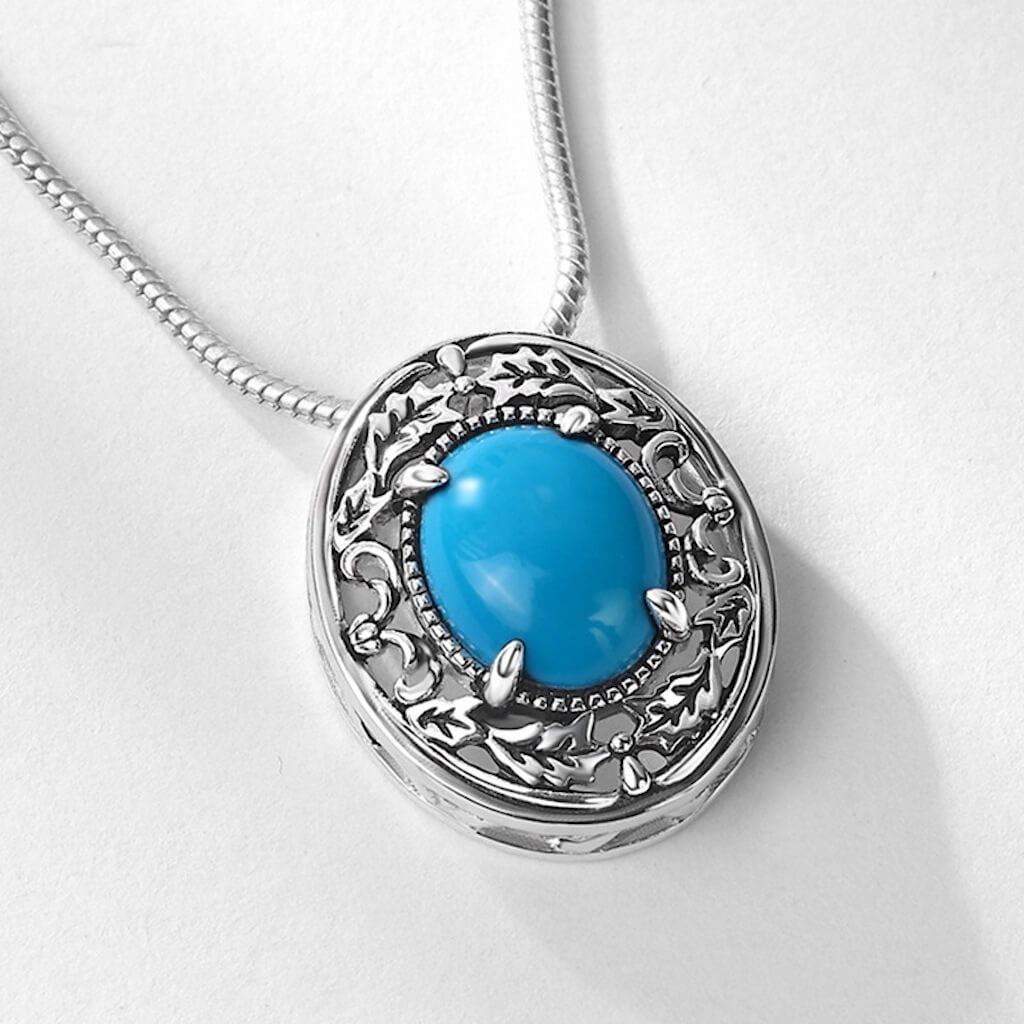 Turquoise Pendant Gold - Minerva Jewelry