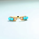 Turquoise Rings Engagement - Minerva Jewelry