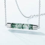 Unique Moss Agate Pendant Necklace - Minerva Jewelry