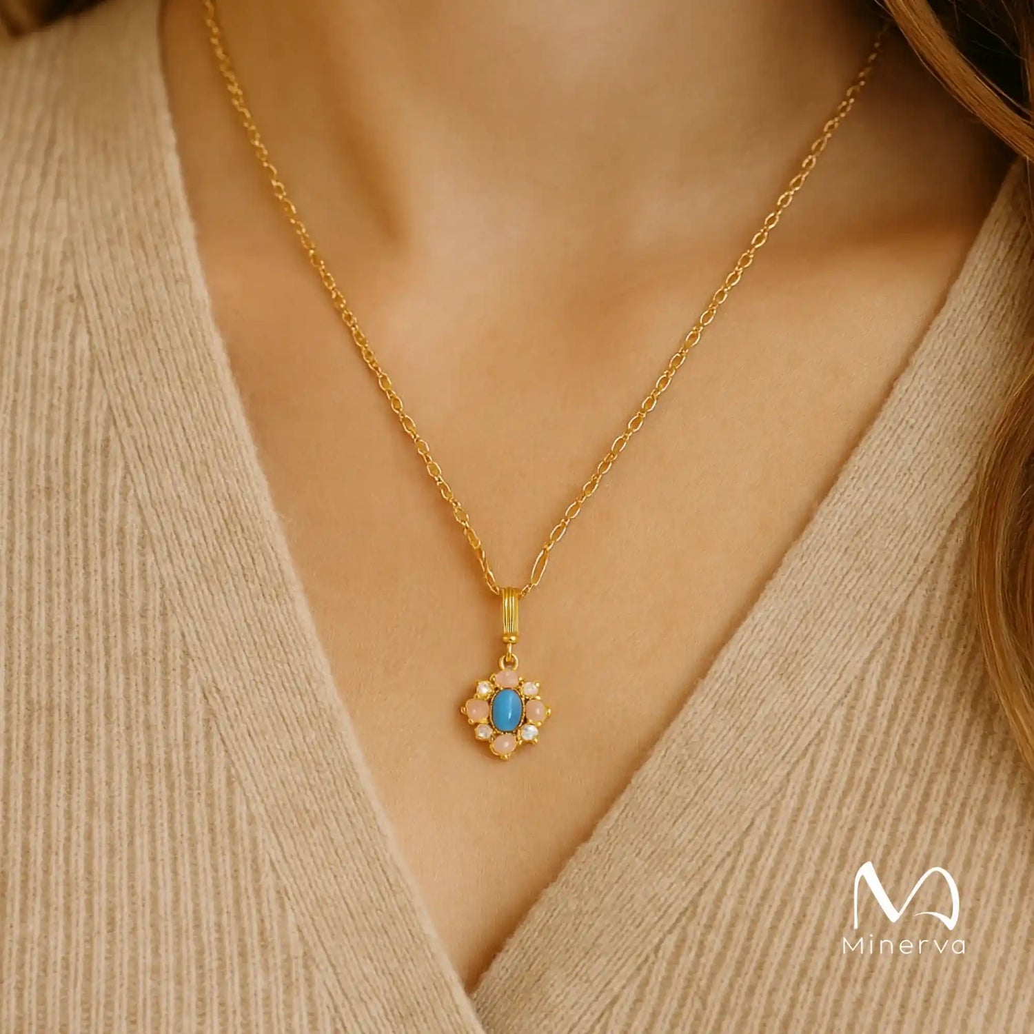 Vintage Turquoise Jewelry In Gold