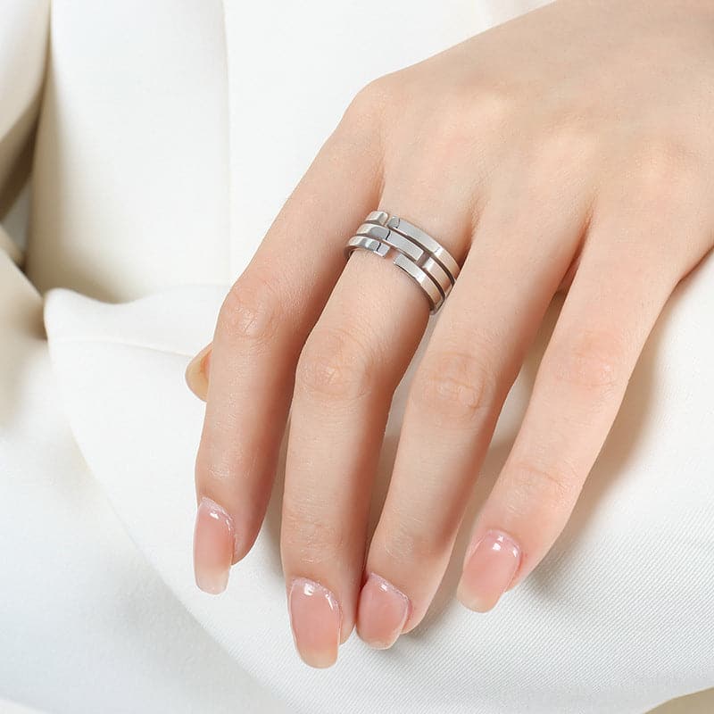 Geometry Bold Ring - Minerva Jewelry