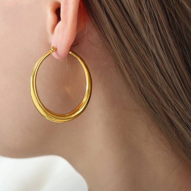 Large Hoops - Minerva Jewelry