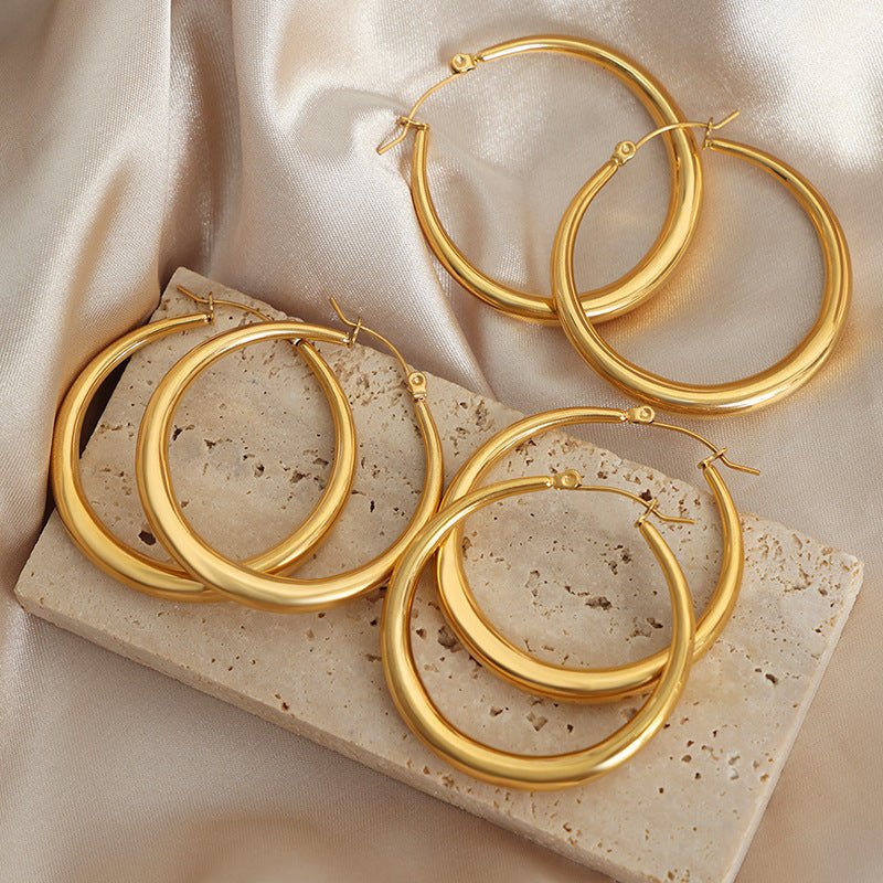 Large Hoops - Minerva Jewelry
