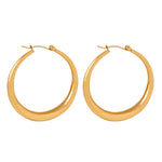 Large Hoops Gold- Minerva Jewelry