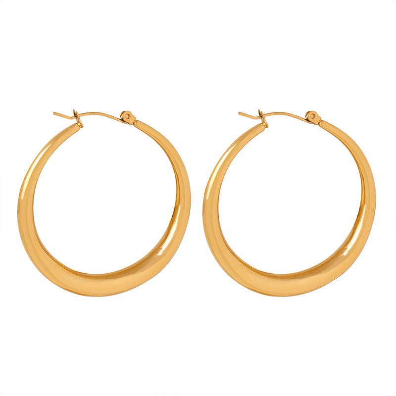 Large Hoops Gold- Minerva Jewelry